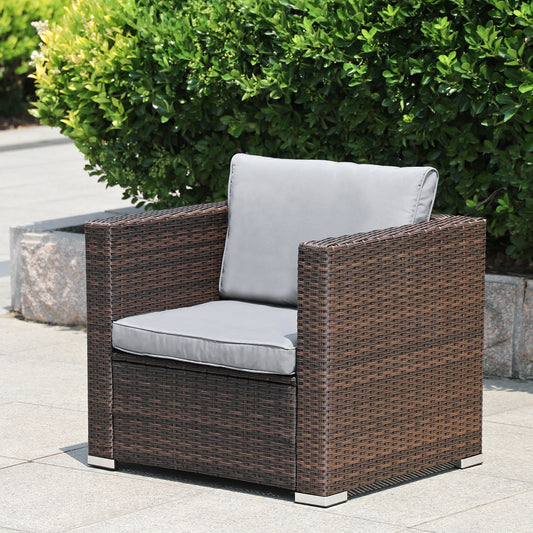 TOP ANGEBOT: Einzelsitz mit Armlehnen aus Polyrattan