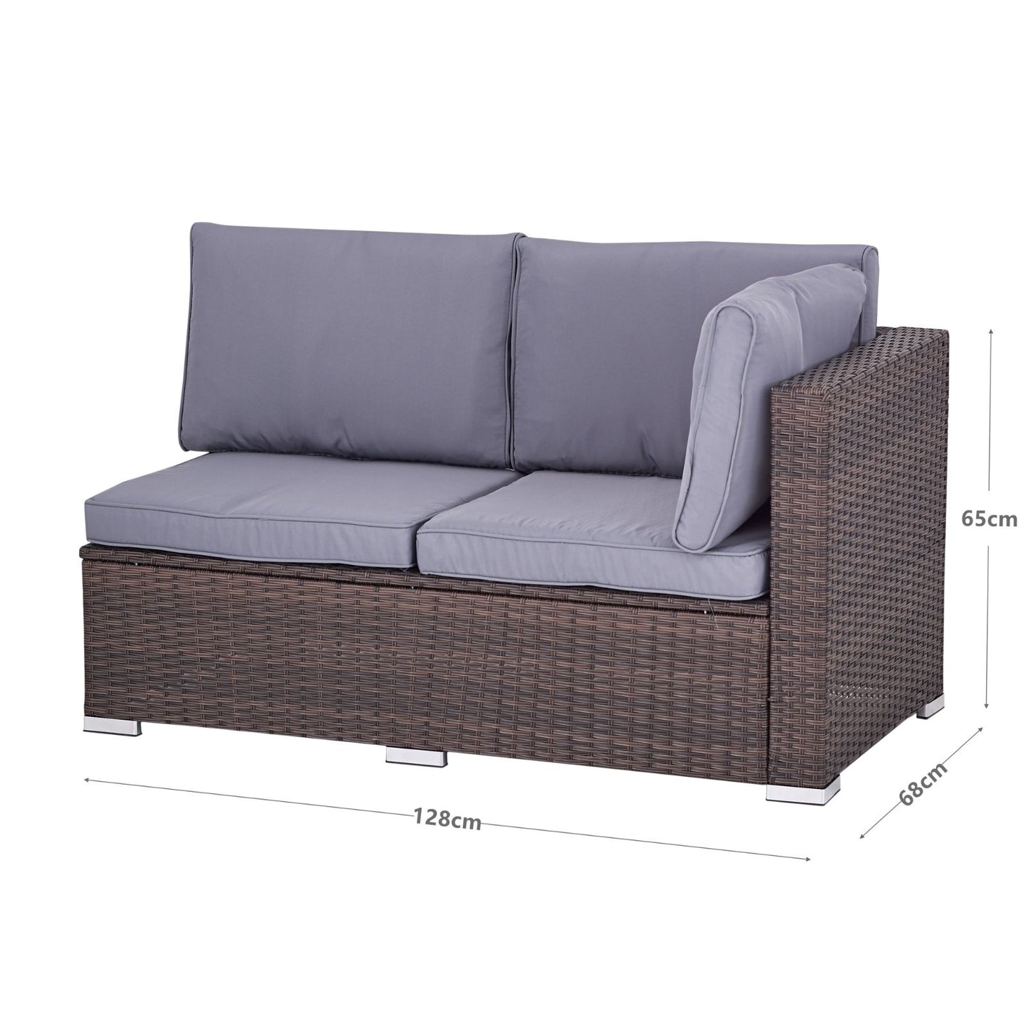 ANGEBOT: Polyrattan Gartensitzgruppe, 5-7 Personen, Serie PONZA