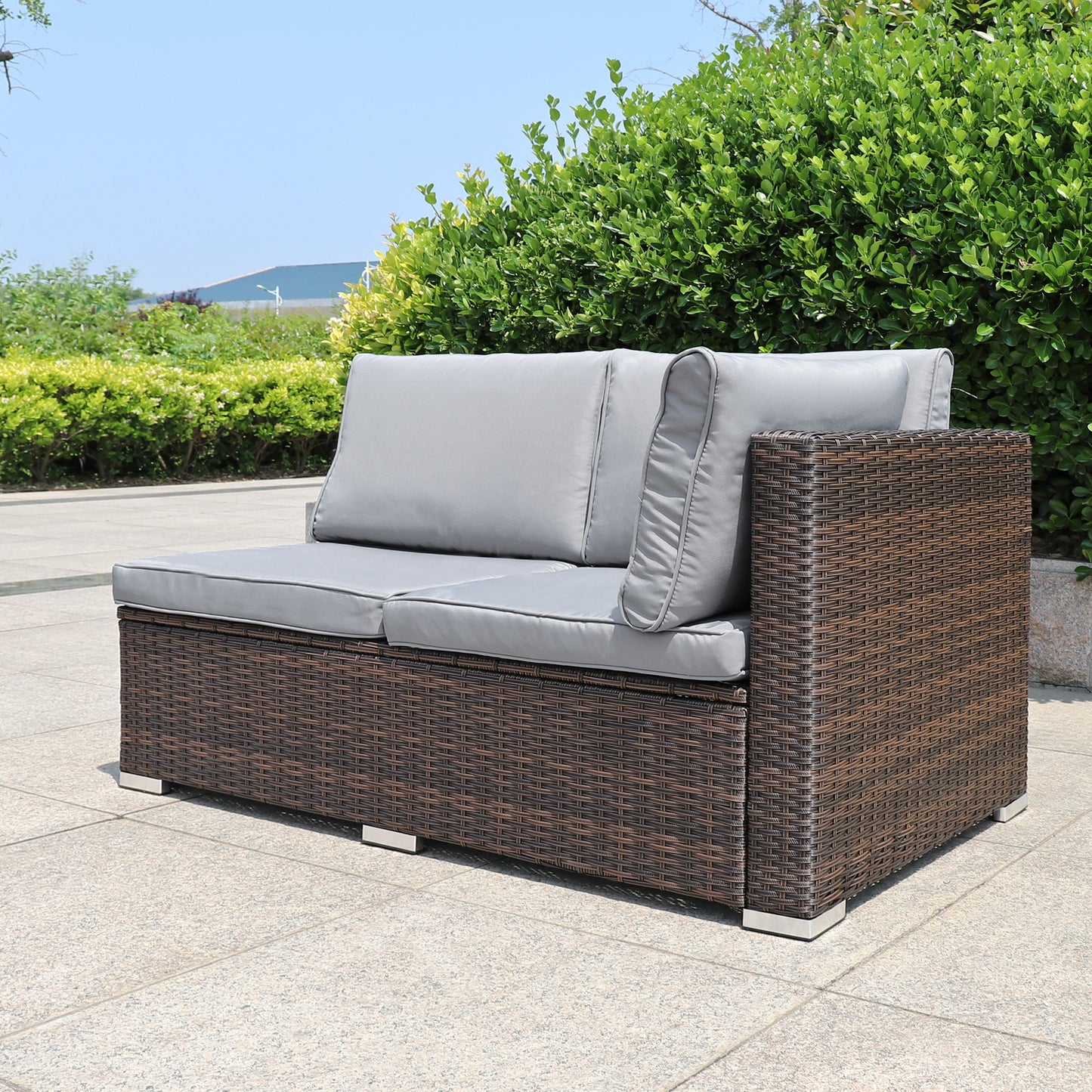 ANGEBOT: Polyrattan Gartensitzgruppe, 4-5 Personen, Serie AMALFI