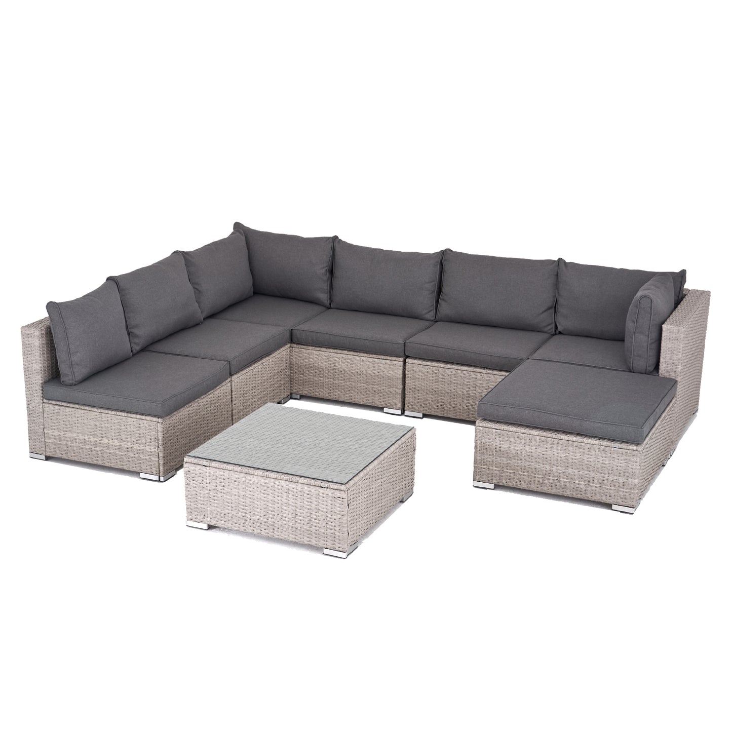Polyrattan Garten-lounge komplett-Set Menorca