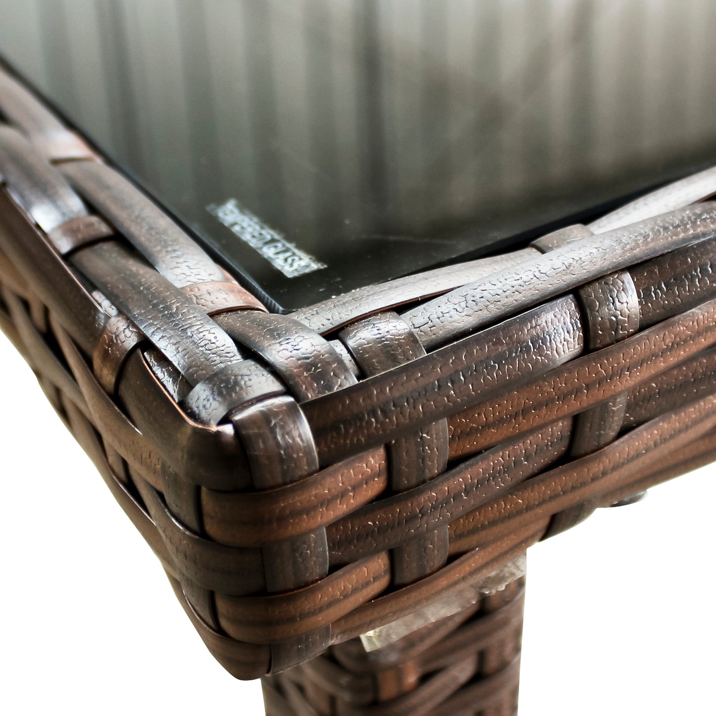 7-teiliges Polyrattan Gartenmöbel Set für 6 Personen inkl. Gartentisch