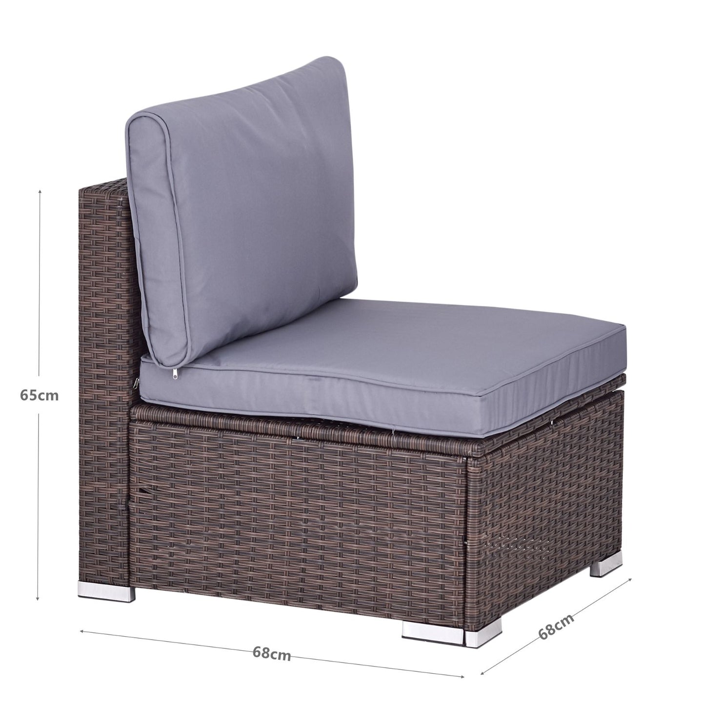 ANGEBOT: Polyrattan Gartensitzgruppe 4-6 Personen, Serie LIPARI
