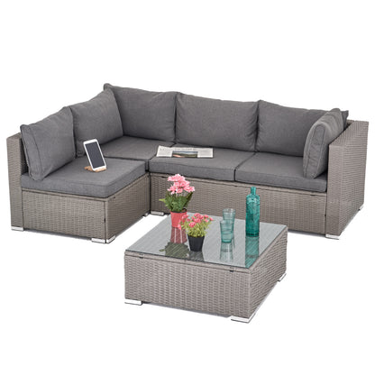 Polyrattan Garten-lounge komplett-Set Maui