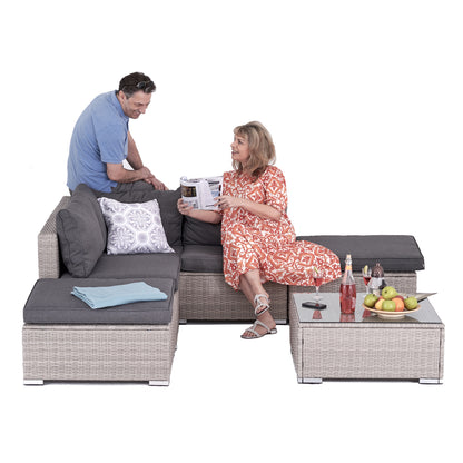 Polyrattan Garten-lounge komplett-Set Sylt
