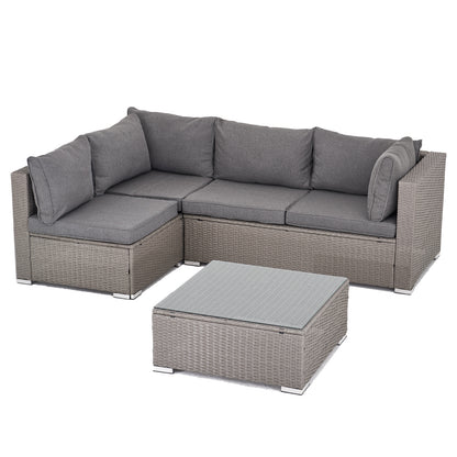 Polyrattan Garten-lounge komplett-Set Maui