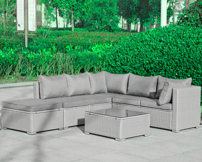 Polyrattan Garten-lounge komplett-Set Rhodos