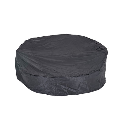 Polyrattan Sonneninsel Ø 180 cm mit Sonnendach & Abdeckplane